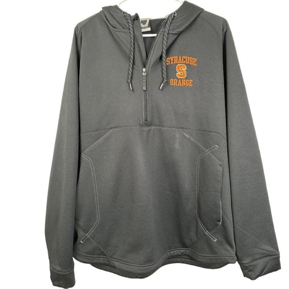 Under Armour Syracuse Orange 1/4 Zip Hoodie Gray Mens‎ Large Pullover Sweatshirt